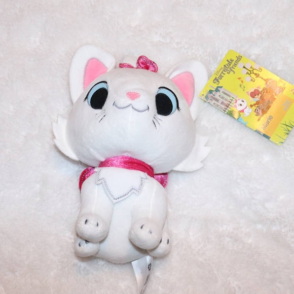 Marie Aristocats stuffed animal soft white, pink - Picture 3 of 4